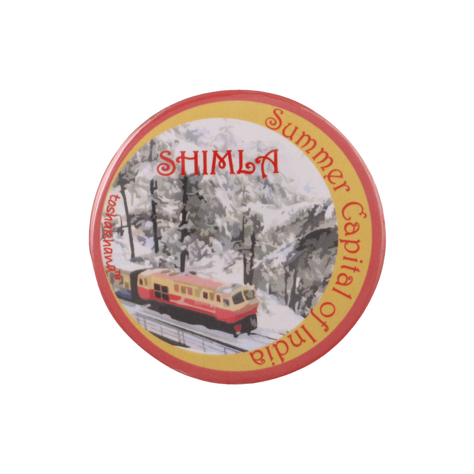 Button Pin Badge Cum Fridge Magnet Shimla
