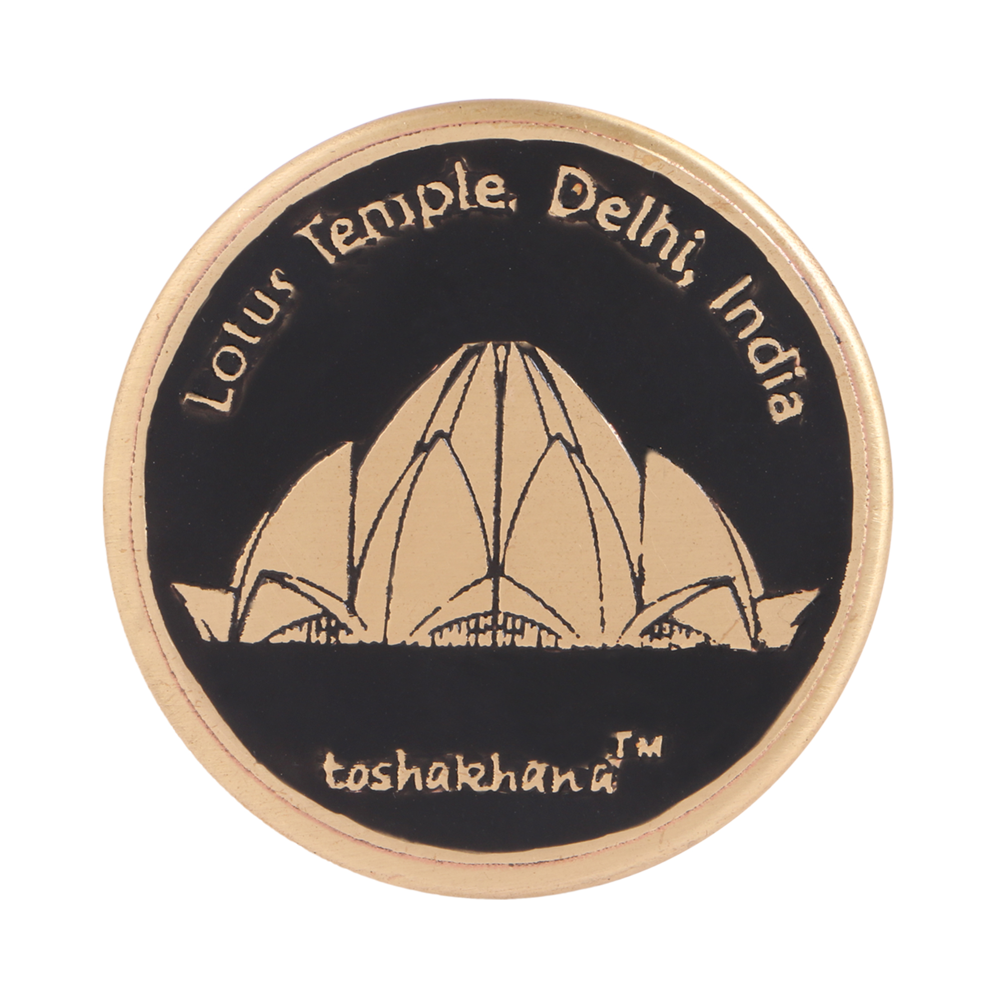 Bottle Opener Cum Fridge Magnet BK Brass Lotus Temple Delhi