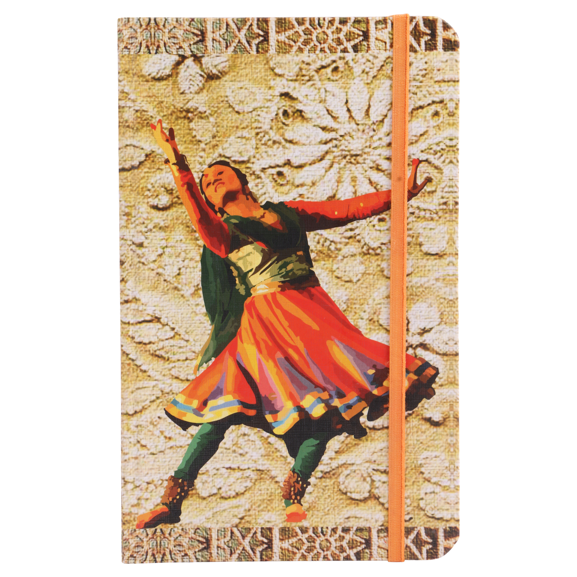 Note Book with Elastic Closure Kathak Dance & Taj Mahal