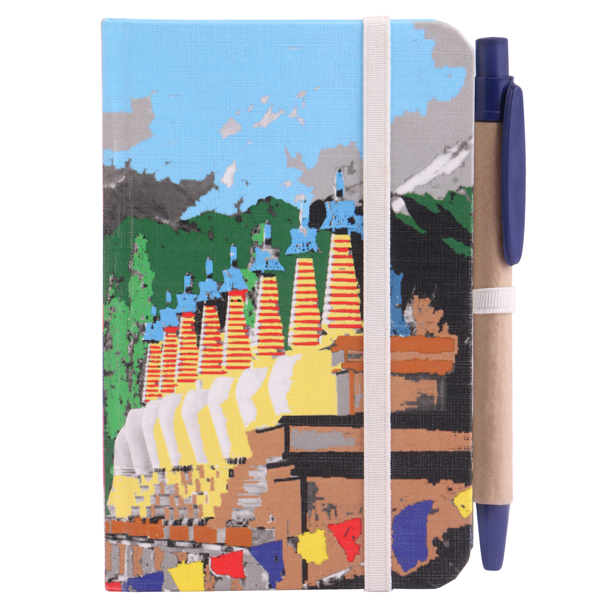 Personal Diary with Elastic Closure & Pen, Spiti Valley Himachal