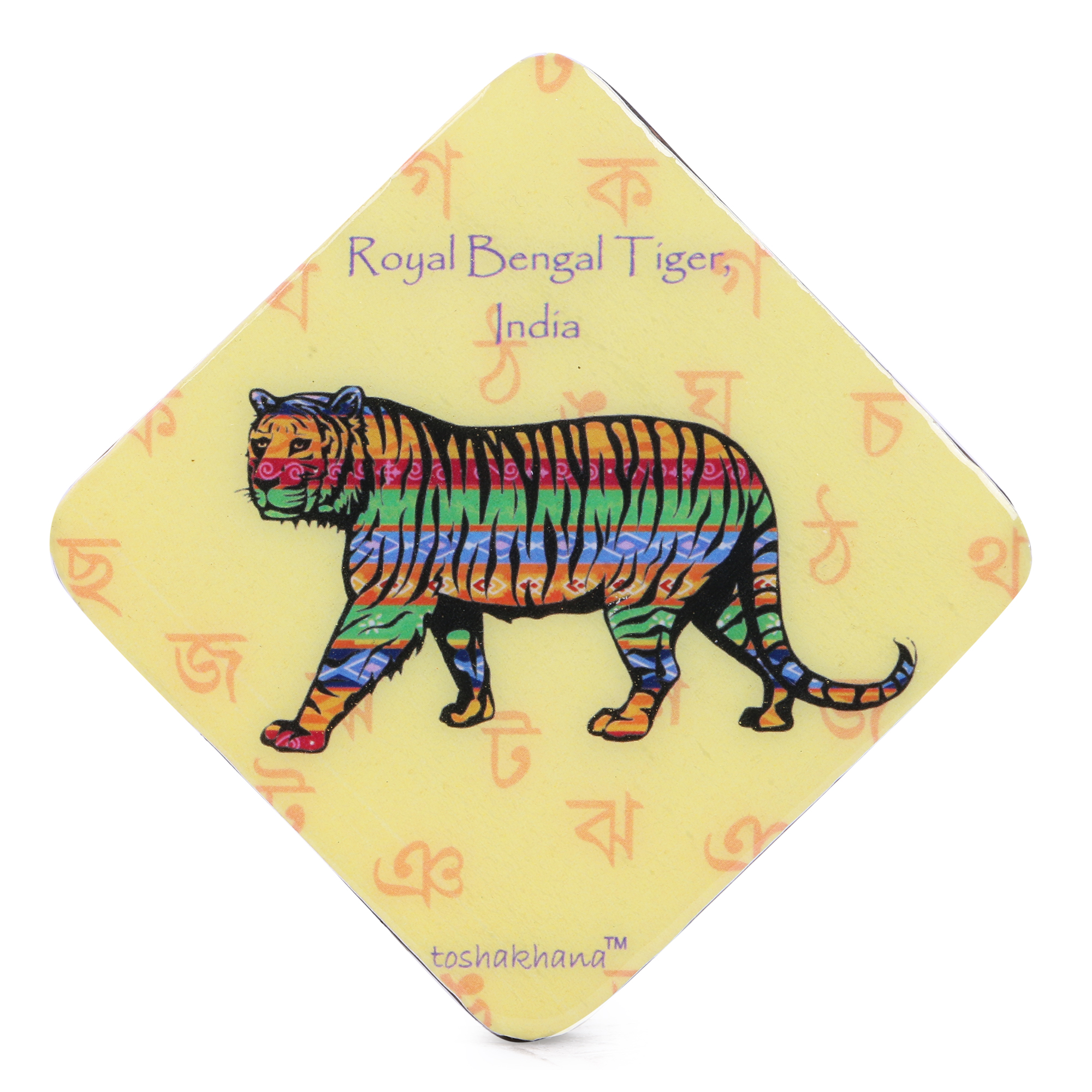 Royal Bengal Tiger MDF Fridge Magnet Cum Coaster