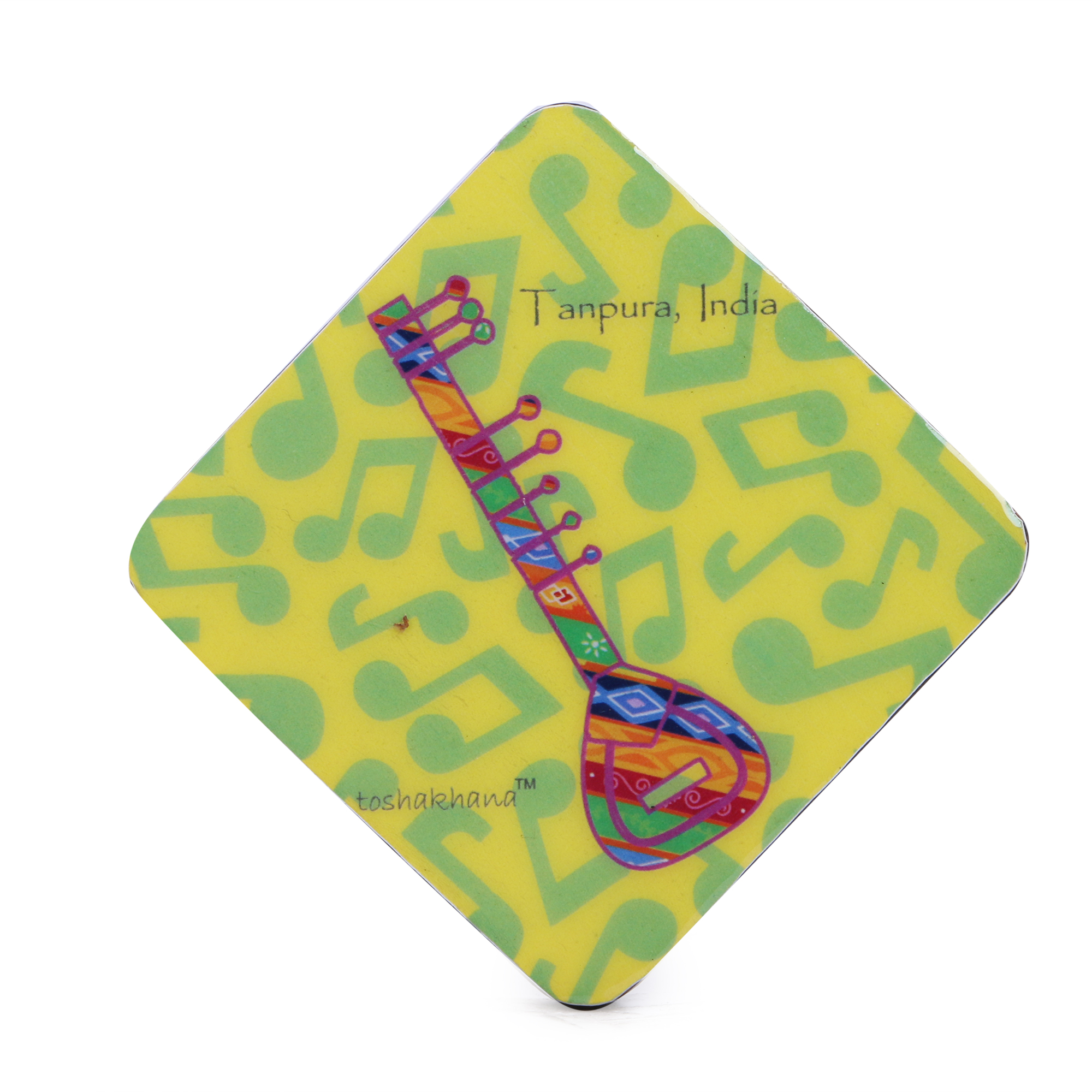 Tanpura MDF Fridge Magnet Cum Coaster