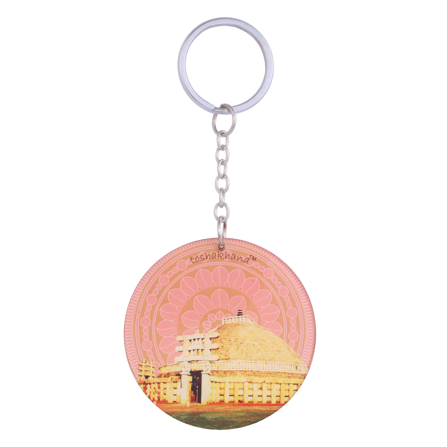 Acrylic Key Chain Sanchi Stupa Madhya Pradesh