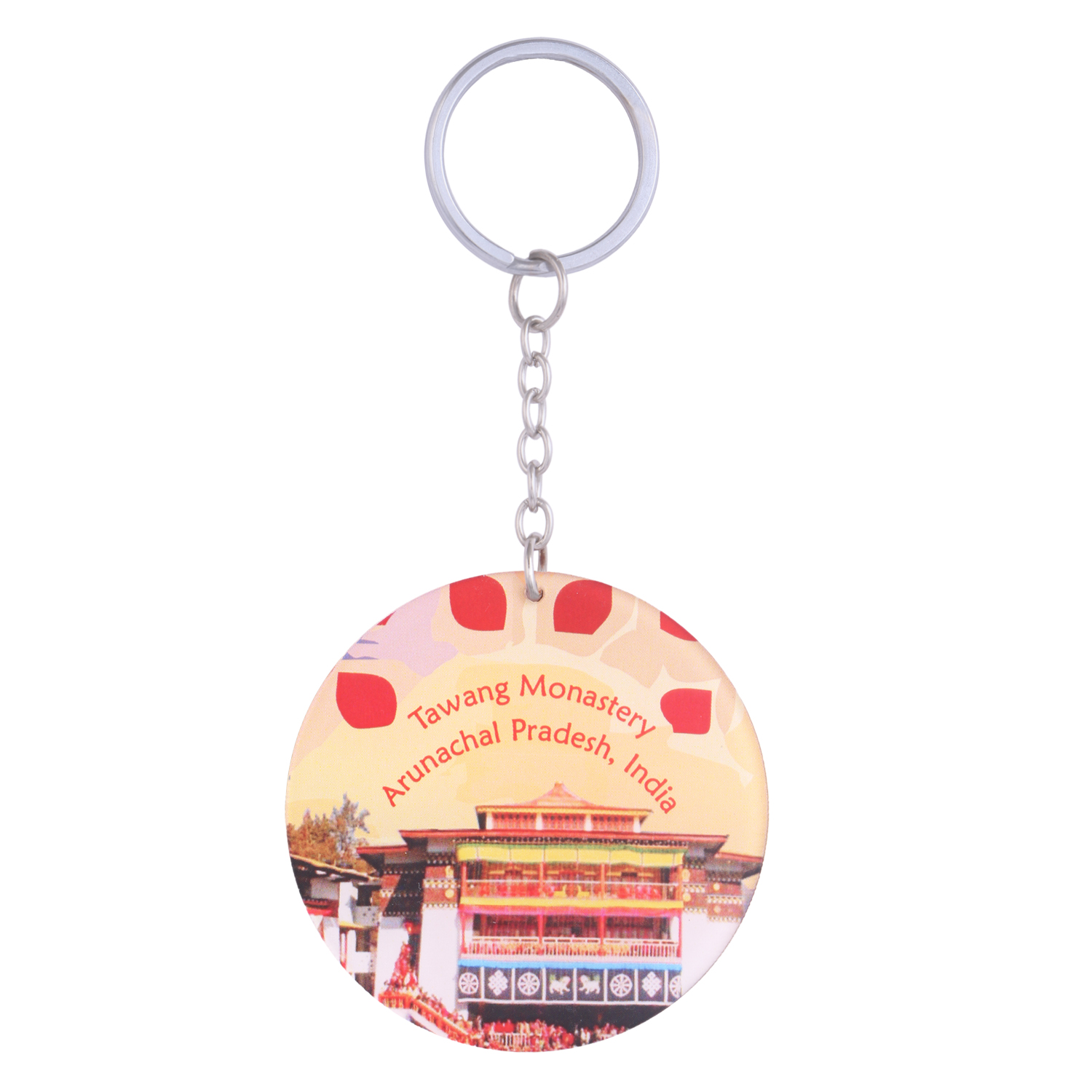 Acrylic Key Chain Tawang Monastery Arunachal Pradesh