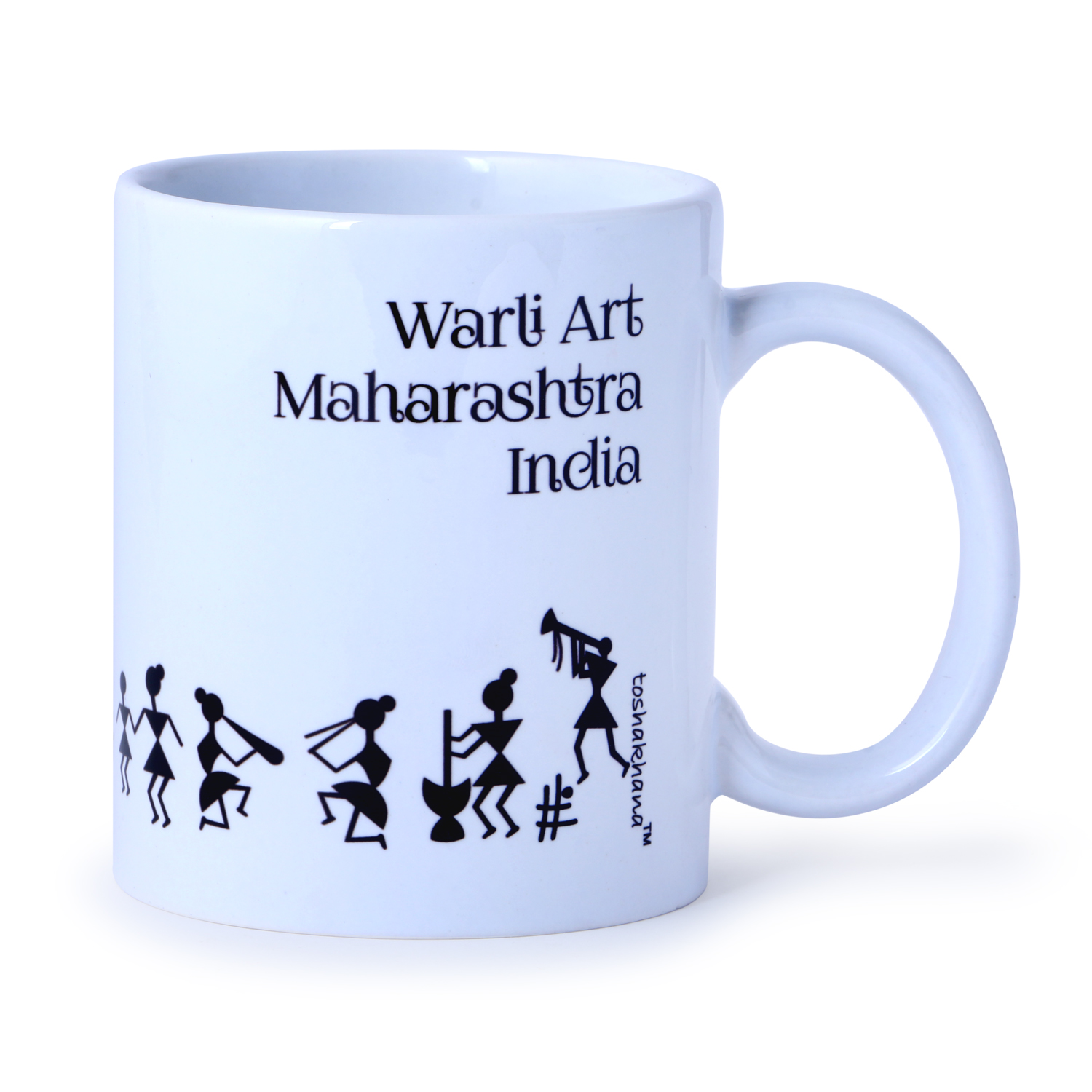 Ceramic Coffee Mug Warli Art Maharashtra