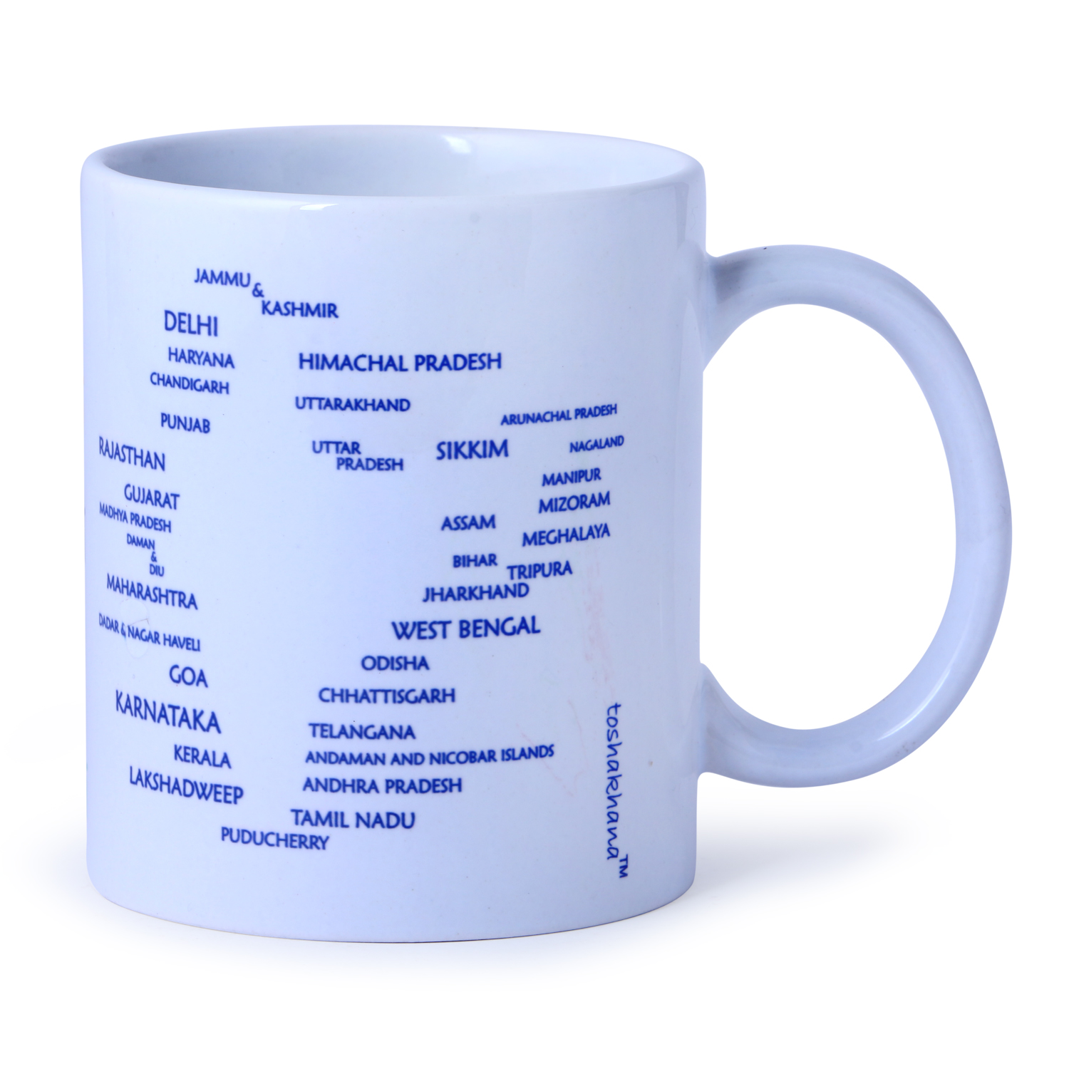 Ceramic Coffee Mug State Names India