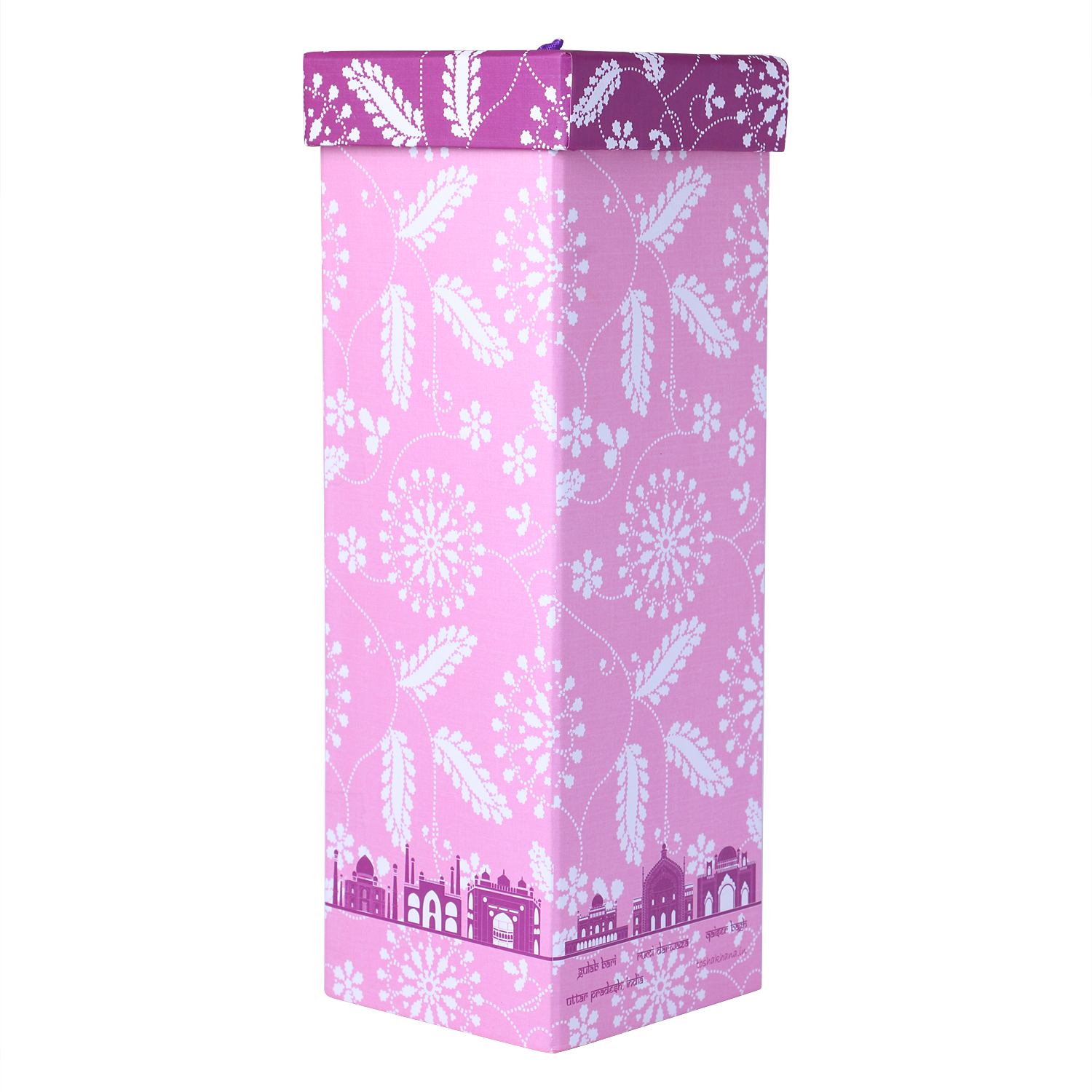 Bottle Gift Box Paper Chikankari