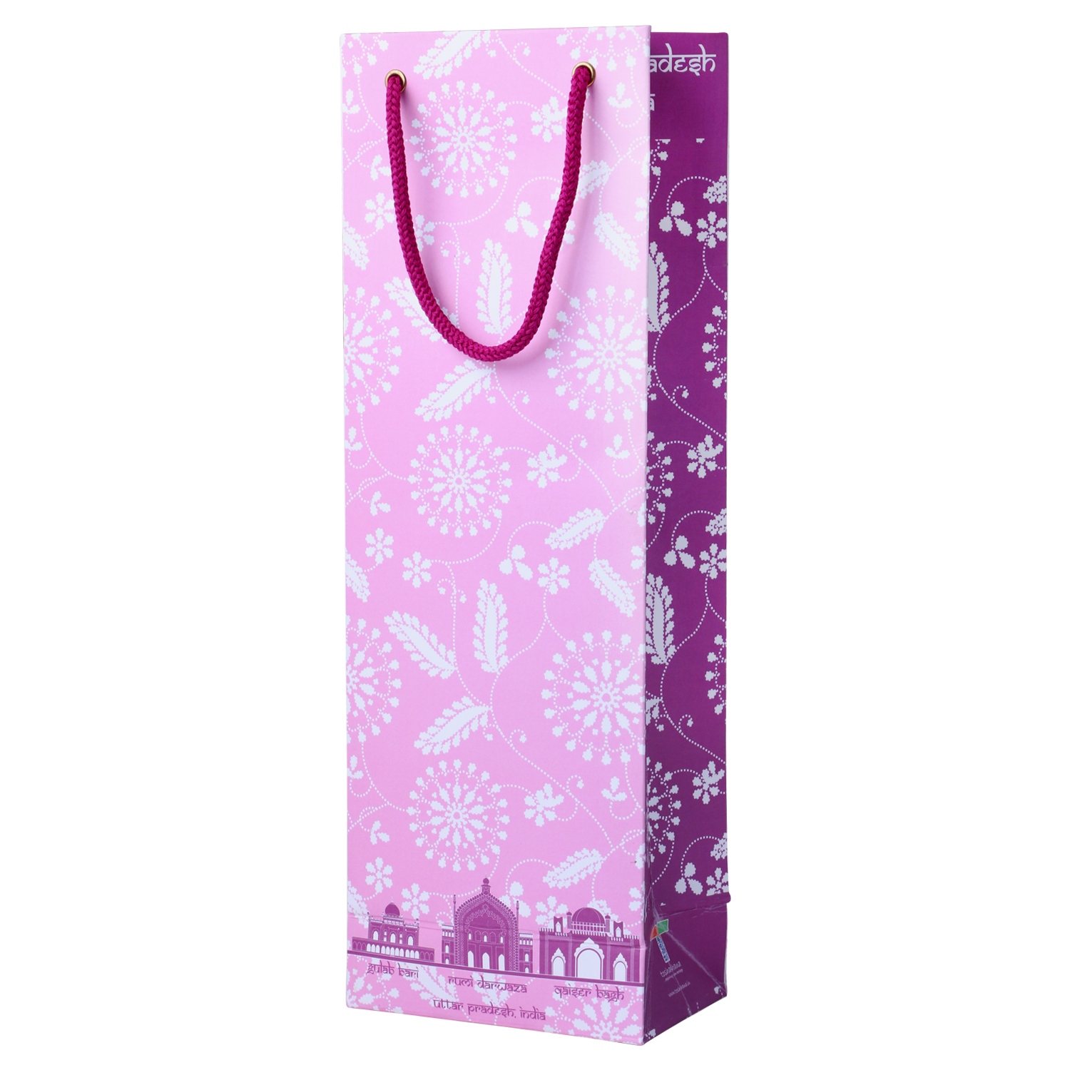 Bottle Paper Bag Chikankari