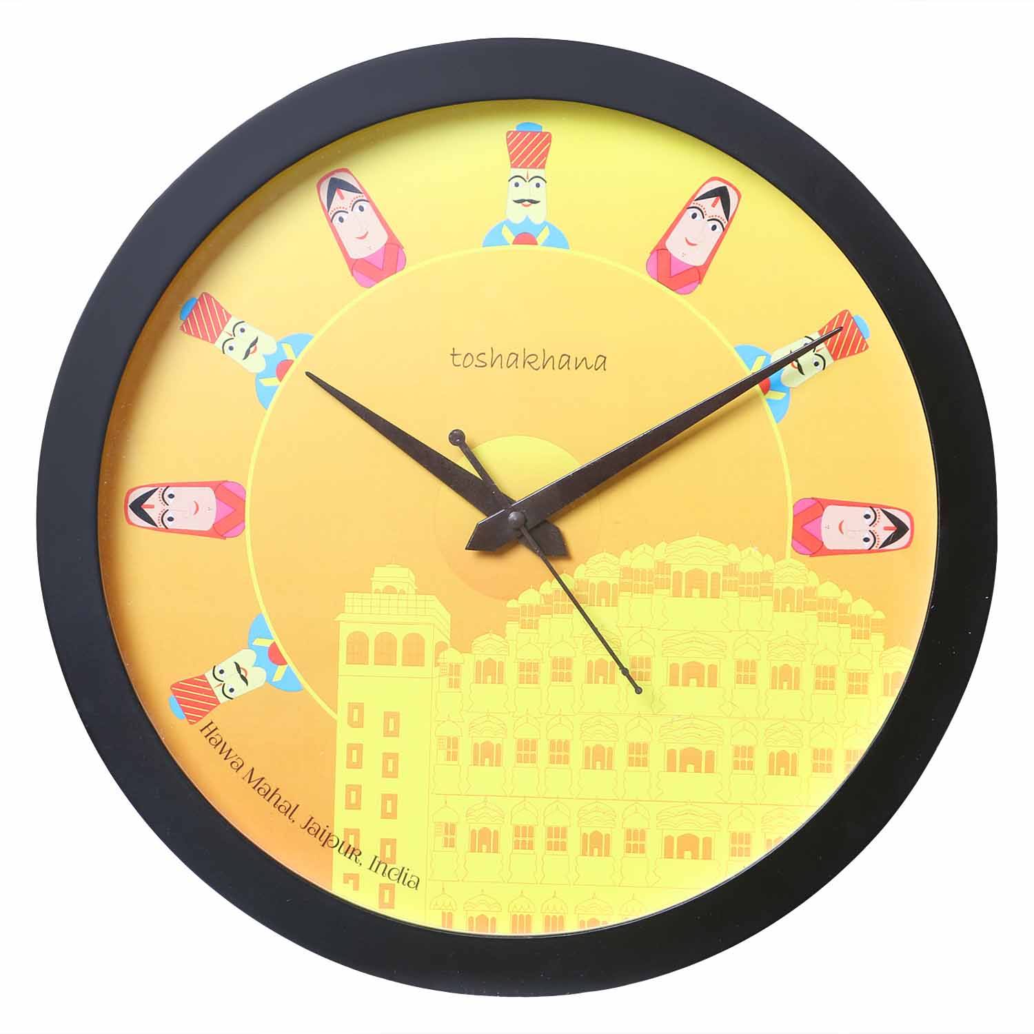 Wall Clock Glass Small Hawa Mahal Jaipur Rajasthan