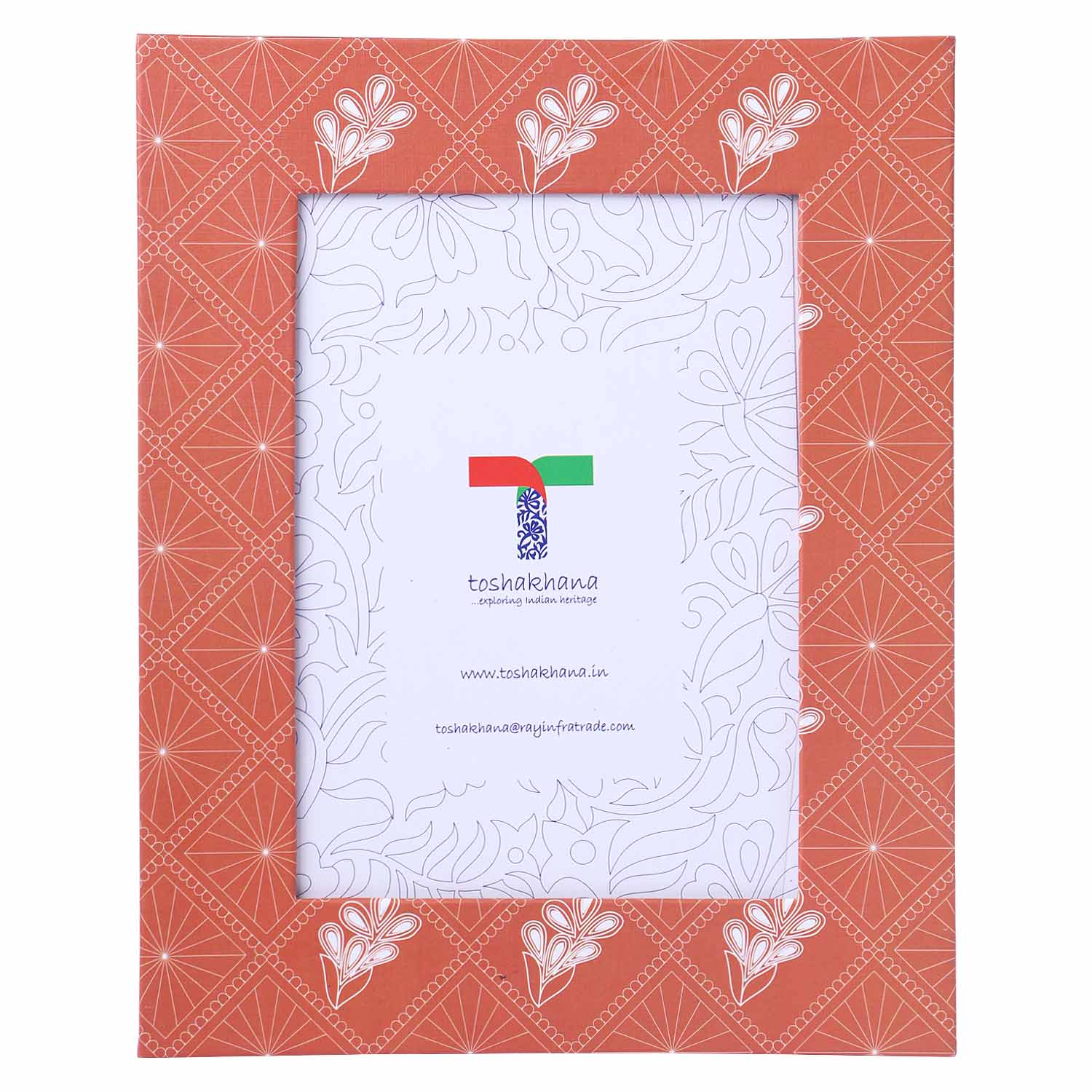 Photo Frame Paper Mandana Art Flower Rajasthan